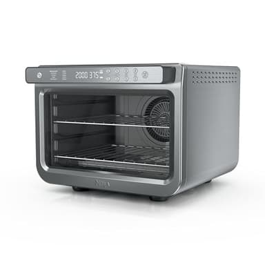 Ninja Air Fryer & Toaster Oven | Prestige Smart XL Countertop Oven | Bakes up to 20 Cookies, Fits up to a 12lb Turkey | Pizza, Toast, Bake, Air Fry & Reheat | 1800 Watts | Stainless Steel | DT501​