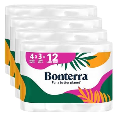 Bonterra Responsibly Sourced Paper Towel, Strong, Absorbent, and Plastic-Free