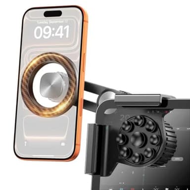 Pipiboo Tesla Phone Mount for Model 3/Y: [Screen-Safe Suction] for Tesla Model 3/Y/Juniper Accessories for Magsafe Car Mount,Magnetic Phone Holder Car Fit for iPhone 17 Pro Max 16 15 14 13 12