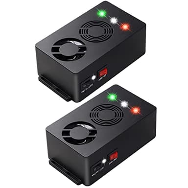 Angveirt Rodent Repellent Battery Operated Ultrasonic Mouse Repeller for Car Engines Squirrel Pest Repeller Under Hood Mice Deterrent for House Garage Attic Indoor 2 Pack