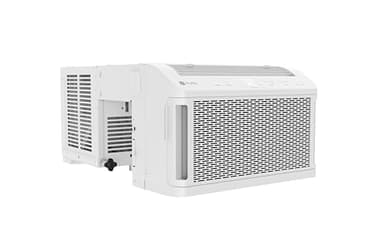 GE Profile ClearView Window Air Conditioner Unit, 8,300 BTU, U-Shaped Adjustable Depth, Energy Efficient Cooling up to 350 sq ft., Ultra Quiet, SMART Home Capable, Includes Remote, White