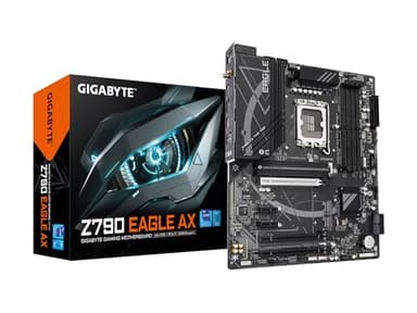 GIGABYTE Z790 Eagle AX LGA 1700 ATX Motherboard, Support Intel Core 14th/13th/12th Gen, DDR5, 12+1+1 Power Phase, 3X M.2, PCIe 5.0, USB-C 3.2, WIFI6E, 2.5GbE, Q-Flash, EZ-Latch, RGB Fusion