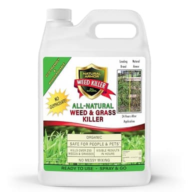 Natural Armor Weed and Grass Killer All-Natural Concentrated Formula. Contains No Glyphosate (128 OZ. Gallon Refill)