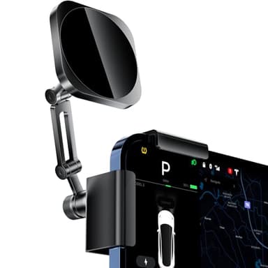 All-Metal Phone Holder for Tesla Model 3/Y and Cybertruck, Car Dash Phone Holder, Accessories Magsafe Car Mount Magnetic Phone Mount Strongest Magnet Power Compatible with Tesla Model Accessories