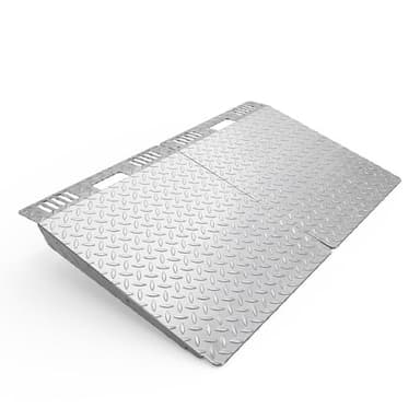 29" x 48“ Shed Ramp for Riding Mower - 1800 lb LBS/Pair Capacity Aluminum Anti-Slip Ramps for Lawn Mower Snow Blower Garages Barns (2Pack)