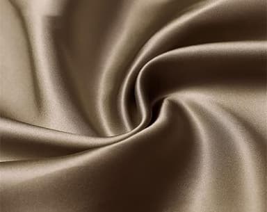 44'' Width 16 Momme 100% Pure Silk Fabric 6A Grade Natural Mulberry Charmeuse Fabric for Sewing Pajamas,Pillowcase,Clothes DIY Crafts(Light Coffee,1Yd)