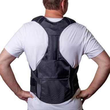 Brace Align ComfortCore TLSO Back Brace - Thoracic Lumbar Spine Support for Kyphosis, Herniated Disc, Spinal Stenosis & Back Pain - Adjustable Posture Correction - L0456 L0457 (OSFM - UNIVERSAL)