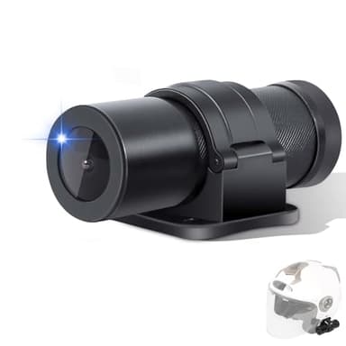 VSYSTO Helmet Camera, WiFi HD 1080P 150° Wide Angle Lens Intelligent Vibration Detection Power on/Off, Starlight Night Vision Waterpoof Bike Motorcycle Helmet Dash Camera, G-Sensor (Black)