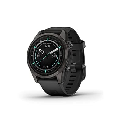 Garmin epix Pro (Gen 2) Sapphire Edition, 42mm, High Performance Smartwatch, Advanced Training Technology, Built-in Flashlight, Black