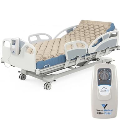 Vaunn Medical Cloud Air Whisper Quiet Alternating Air Pressure Mattress Topper with Pump Twin Size 36" x 78" x 3"