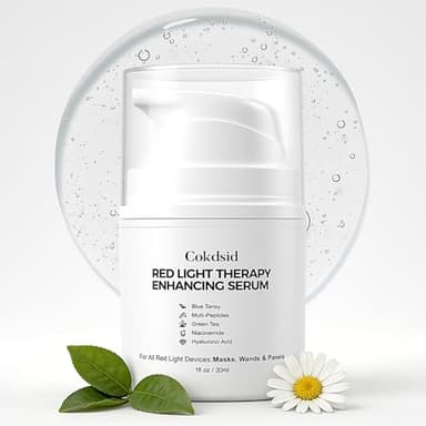 Red Light Therapy Activation Serum for Face– Firming & Hydrating Facial Serum for LED Red Light Devices and Microcurrent Facial Device – Anti-Aging Green Tea Serum with Niacinamide,Multi Peptides