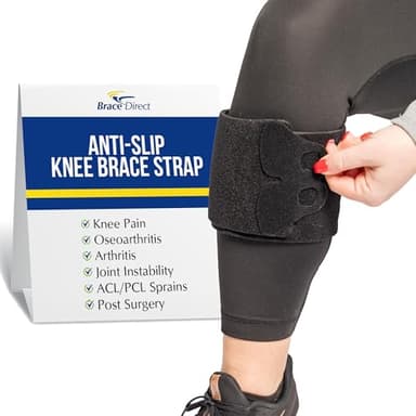 Brace Direct Anti-Slip Knee Brace Strap L2397 – Adjustable Under-Brace Fit for Slip Prevention & Chafing Protection – Universal Knee Brace Enhancer