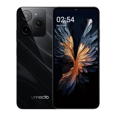 Unnecto Bolt 20 | Dual SIM | Unlocked Smartphone | Android 14 | 2 Day Battery | NFC | 6.75” HD+ Display | 6GB+8GB VRAM | 256GB Storage | 50MP Triple Camera | Fingerprint | Black