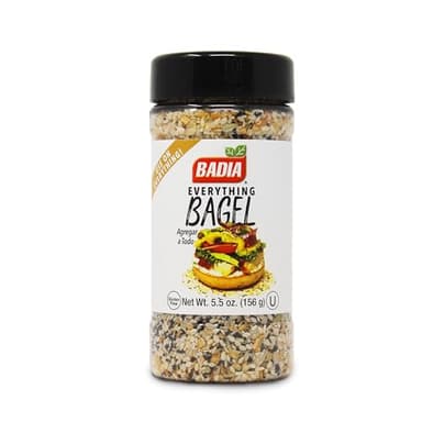 Badia Everything Bagel Seasoning Blend, 5.5 oz - Sesame Seed, Poppy Seed, Garlic, Onion and Salt