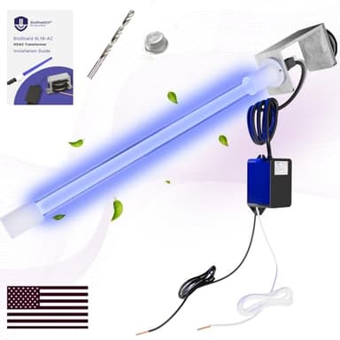 Mammoth BioShieldUV® 18W 24V HVAC UV Light Air Purifier Bulb Magnetic Holder Powered by HVAC Ballast - Air Filter UV Lamp for Air Conditioner, UVC Light for AC Air Conditioner (18W-AC)