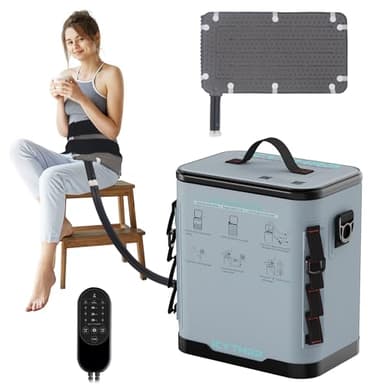 ICYTHRP Cold Therapy Machine with Programmable Timer, Portable Ice Machine for Hip After Surgery, Hip Replacement Recovery System, Cryotherapy Pain Relief with Compression Pad
