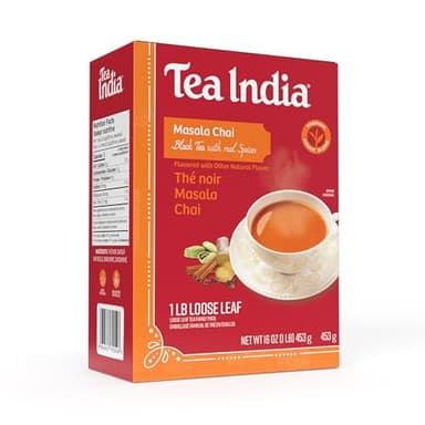 Tea India Masala Black Tea, Loose Leaf, 1 LB