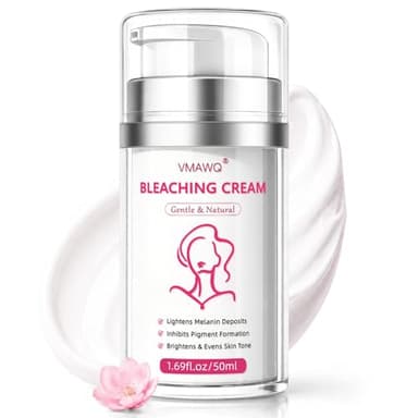 Skin Bleaching Cream with Vitamin C & Arbutin, Dark Spot Remover for Body Intimate Areas,Underarm, Knees, Elbows,Inner Thighs & Bikini Line,Gentle Whitening Moisturiser for Sensitive Skin, 1.7 FL OZ