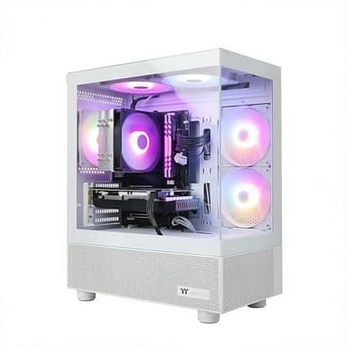 AIGAMEPC Gaming PC Desktop Computer, Intel Core i7 up to 4.0GHz, GTX 1660 Super 6GB, 16GB RAM, 512GB M.2 SSD, BX3 550W 80PLUS Bronze PSU, WiFi 5, RGB Fan x5, Windows 11 Home, White PC