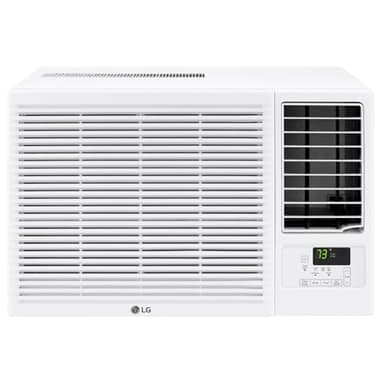 LG 12,200 BTU Window Air Conditioner with Supplemental Heat, 230/208V, Cools 570 Sq.Ft. (19' x 30' Room Size), Electronic Controls with Remote, 2 Cooling, Heating & Fan Speeds, Slide In-Out Chassis