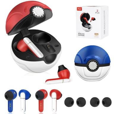 FEFURS 2 Pack Wireless Earbuds for Kids,Comfortable Wireless Earphones Fit Ergonomic Design Ball Shape Ear Buds with Mic for Android iOS Cell Phone Computer Laptop