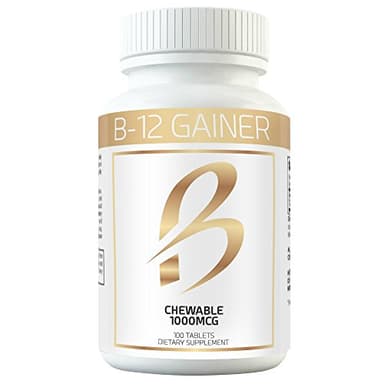 Weight Gainer B-12 Chewable Absorbs Faster Than Weight Gain Pills for Fast Massive Weight Gain in Men and Women While Opening Your Appetite More Than Protein