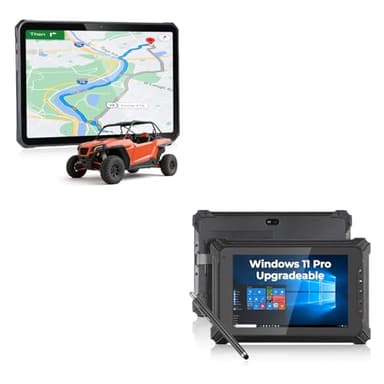 MUNBYN 11-inch Rugged Tablet ILT02, Android 14 Tough Tablet, 16GB+128GB with GPS and 2025 Rugged Windows Tablet IRT06, 8" Windows 11 Pro Upgradeable, 8GB+128GB Tough Tablet