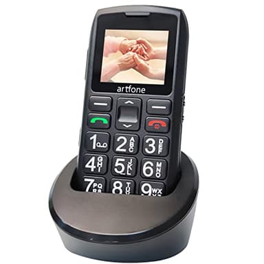 artfone 4G Mobile Phone for The Elderly with Big Button, LTE Unlocked Easy to Use Basic Senior Phone with SOS Function,Loud Volume,1800 mAh,Single SIM Slot,Charging Dock and Flashlight