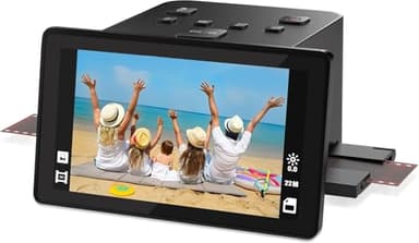 Film and Slide Scanner – Convert 35mm, 126, 110 Film Negatives & Slides to 22MP Digital Photos – Negative Scanner with 5” LCD, Easy-Load Inserts – Quickly Convert Negatives & Slides