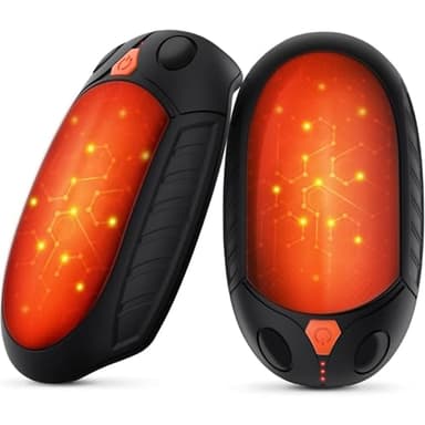 AI Hand Warmers Rechargeable 2 Pack, AI Temperature Control Pocket Size Electric Handwarmers, Quick Charge Portable Hand Warmer Great Gift for Christmas Outdoors, Hunting, Golf, Camping