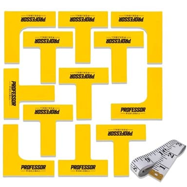 Professor Pickleball Court Marking Kit – Regulation Size Portable Pickleball Court Lines with Precision Tape Measure for Quick and Easy Setup – Perfect for Outdoor and On-the-Go Play