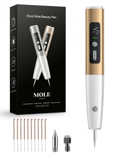 USB Rechargeable Skin Tag Remover Pen - 15 Adjustable Modes with LED Display, Portable Mole Wart Removal Tool for Home Use, Painless Spot Remover for Face Body, Safe & Effective
