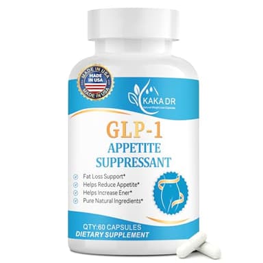 KAKA DR GLP-1 Supplement Weight Loss Pills for Women, Appetite Suppressant for Women and Men, Metabolism Booster, 3rd Party Tested Supplement, Made from a Variety of Natural Ingredients - 60 Pills