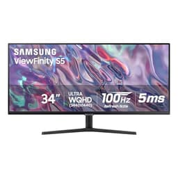 SAMSUNG 34" ViewFinity S50GC Series Ultra-WQHD Monitor, 100Hz, 5ms, HDR10, AMD FreeSync, Eye Care, Borderless Design, PIP, PBP, LS34C502GANXZA, 2023, Black