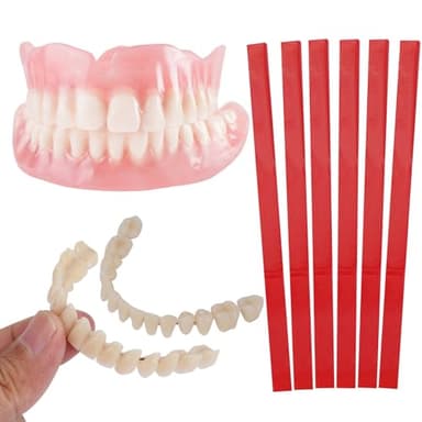 Diy denture kit convenient and easy diy dentures kit at home complete Dianww make your own dentures kit for top and bottom of temporary repair missing teeth L10