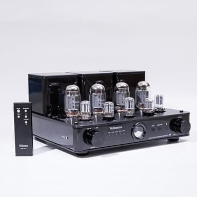Willsenton R8 Vacuum Tube Amplifier Hi-Fi Integrated Amp with Headphone Output KT88/EL34 x4 Replaceable (Black)