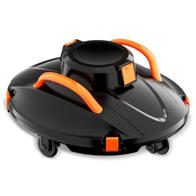 Cordless Robotic Pool Cleaner, 110 Min Runtime Pool Vacuum, Self-paking, Lightweight, Ideal for Above Ground Pools up to 914 sq.ft