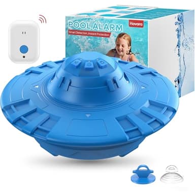 Pool Alarm, Floating Pool Safety Alarms for Inground & Above Ground Pools – Loud 110dB Alert, Adjustable Sensitivity, Protection for Kids & Pets (Blue)