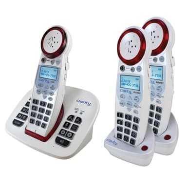 Clarity XLC8 Amplified Cordless Bluetooth Landline Phone for Seniors, Elderly, Hard of Hearing, Hearing Impaired | 50dB Home Phone w/Built-in Telephone Amplifier, Loud Ringer, Talking Caller ID
