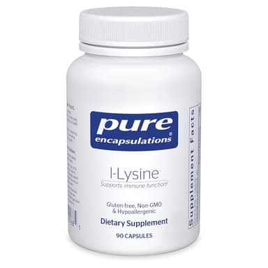 Pure Encapsulations L-Lysine - Essential Amino Acid Supplement for Immune Support & Gum, Lip Health* - with L-Lysine HCl - 90 Capsules