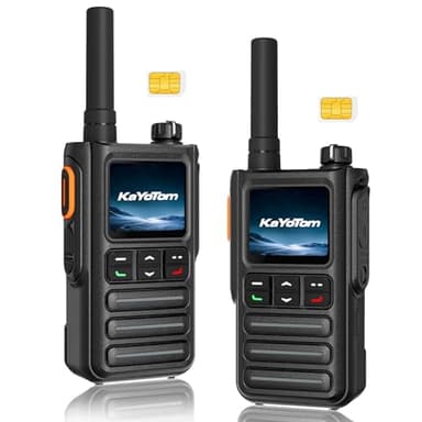 Lifetime Free Rapid Unlimited Range Global Walkie Talkies – Long Range Two Way Radio, IP65 Waterproof, AI Noise Cancellation for Nationwide Outdoor, Logistics, Road Trips & Family(2-Pack)