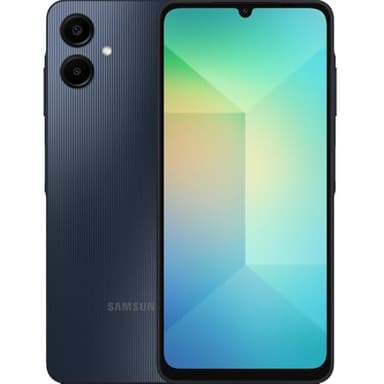 Samsung Galaxy A06 4G LTE (64GB + 4GB) Latin Version SM-A065M/DS Factory Unlocked 6.7" Dual Sim 50MP Dual Cam (Case Bundle) - (Black)
