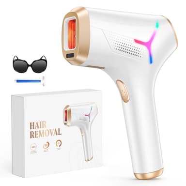 LYSMOSKI Laser Hair Removal for Women and Men, At-Home IPL Hair Removal Device with 5.2 cm² Treatment Window, Nearly Painless, Visible Results in 2 Weeks, Full Body Treatment in 8 Minutes,Bright white