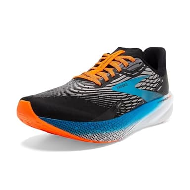 Brooks Men’s Hyperion Max Neutral Running Shoe - Black/Grey/Orange Clown Fish - 13 Medium