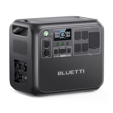 BLUETTI AC200L Portable Power Station, 2048Wh LiFePO4 Battery Backup, Expandable to 8192Wh w/ 4 2400W AC Outlets (3600W Power Lifting), 30A RV Output, Solar Generator for Camping, Home Use, Emergency