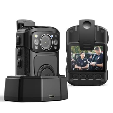 BOBLOV B4K5 256GB 4K Body Camera,3400mAh IP68 Waterproof GPS Police Body Cams for 11Hrs Video Record, Provide Charging Dock, Night Vision Video Camcorder for Personal, Guard Civilians(256GB)
