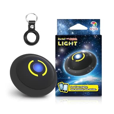 Brook Pocket Auto Catch Light-Dual Account Auto Catcher for Pocket Monster, Smallest & Lightest Auto Catch Device, AirTag-Size Bluetooth Accessory, Fast Auto Spin & Catch for iOS & Android