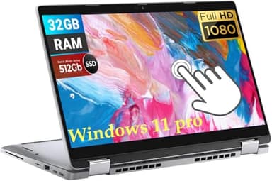 Dell Latitude 5320 2-in-1 Touchscreen, 13.3" FHD (1920x 1080), Intel i7-1185G7 (3.0-4.8GHz), 32GB RAM, 512GB SSD, Backlit Keyboard, Windows 11 Pro (Renewed)