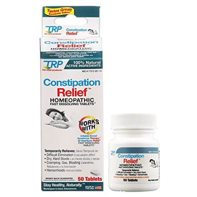 The Relief Products Constipation Relief - 100% Natural Active Ingredients - Fast Dissolving Tablets - 50ct