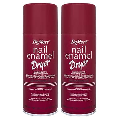 Demert Brands Nail Enamel Dryer Manicurist's Finishing Spray - (2-Pack) 7.5 fl oz Spray Can - Fast Drying